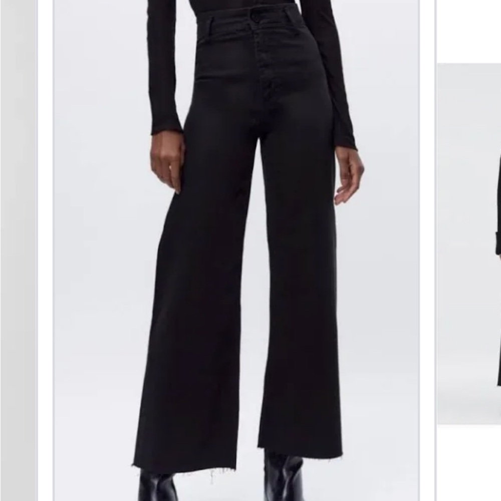 NWT zara black marine pants.